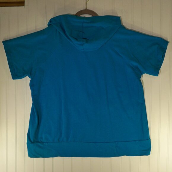 Basic Editions, Zip Up Blue Hoodie, 2X - Picture 3 of 6